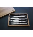 6 Laguiole En Aubrac blankt stainless steel steakknive